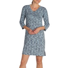 ExOfficio Chica Cool Space-Dye Dress - UPF 20+, Dri-Release®, FreshGuard®, 3/4 Sleeve (For Women) in Ensign - Closeouts