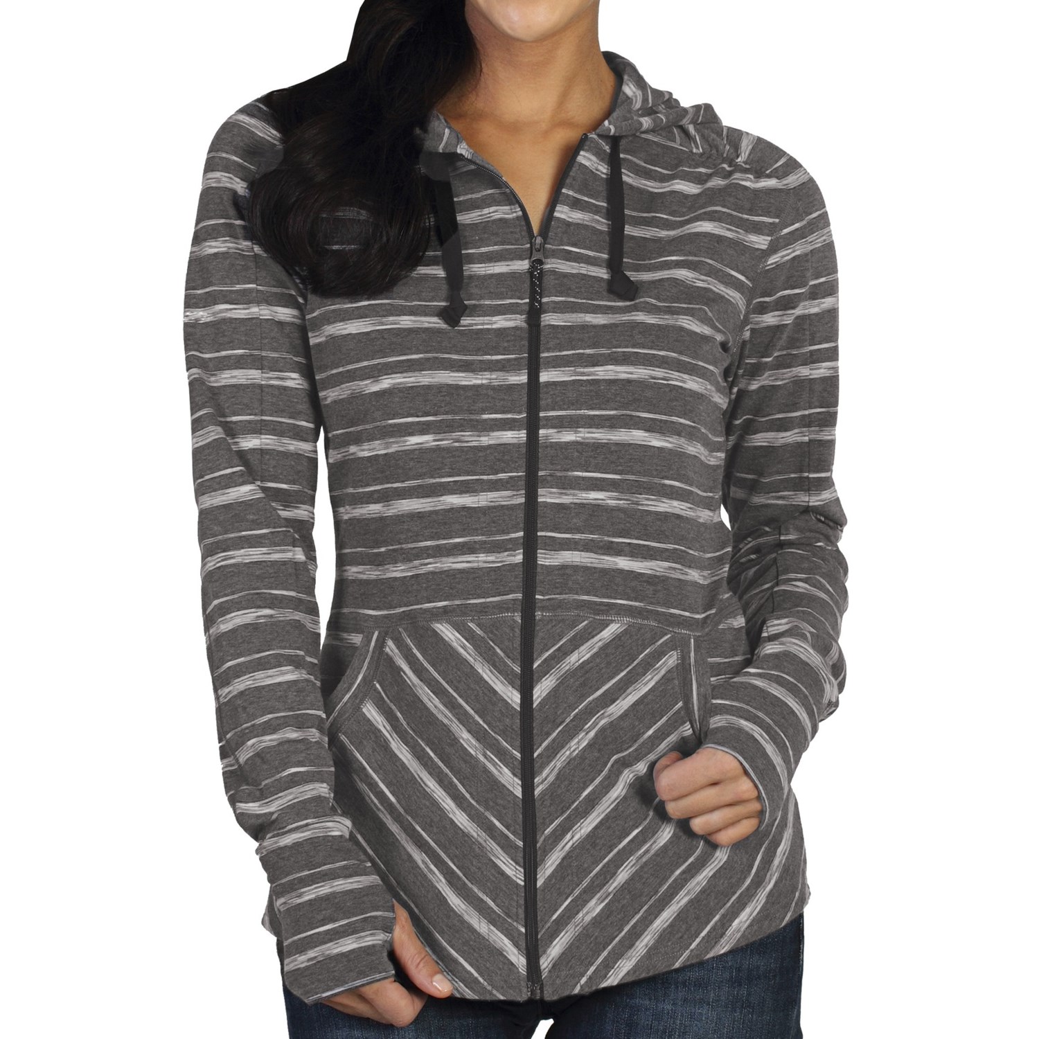 ExOfficio Chica Cool Stripe Hoodie - UPF 20+, Full Zip (For Women) in