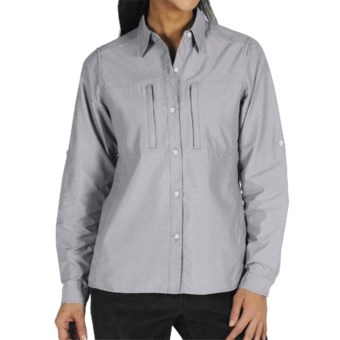 ExOfficio Dryflylite Shirt - Long Sleeve (For Women) in Oyster