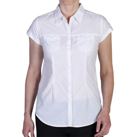 ExOfficio Dryflylite Shirt UPF 30 Short Sleeve For Women