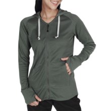 ExOfficio eXo Dri Lattice Zip Hoodie Shirt - UPF 15+, Dri-Release® (For Women) in Rosemary - Closeouts