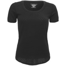 ExOfficio eXo Dri Pointelle T-Shirt - UPF 30+, Scoop Neck, Short Sleeve (For Women) in Black - Closeouts