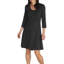 ExOfficio Go-To Dri-Release® Dress - Stretch Jersey, 3/4 Sleeve (For Women) in Black - Closeouts