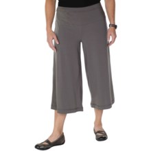 ExOfficio Go-To Palazzo Capris (For Women) in Slate - Closeouts