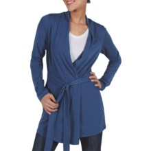 ExOfficio Go-To Stretch Jersey Wrap - Dri-Release®, FreshGuard®, Long Sleeve (For Women) in Ensign - Closeouts