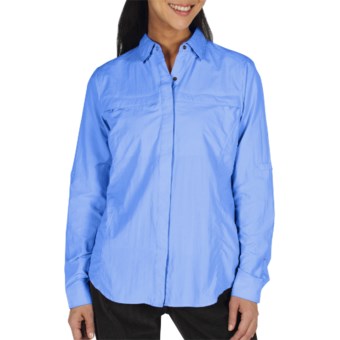 ExOfficio Halo Insect Shield® Shirt - Long Sleeve (For Women) in Light Lapis