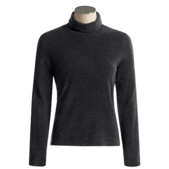 ExOfficio Irresistible Chenille Feather Fleece Turtle Neck Long Sleeve Shirt (For Women)