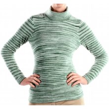 ExOfficio Irresistible Neska Stripe Turtleneck - Long Sleeve (For Women) in Seaglass - Closeouts
