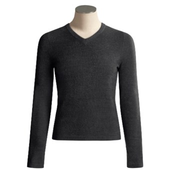 ExOfficio Irresistible V-Neck Shirt - Long Sleeve (For Women) in Black