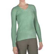 ExOfficio Irresistible V-Neck Shirt - Long Sleeve (For Women) in Seaglass - Closeouts