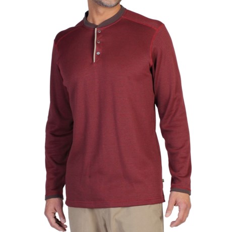 ExOfficio Isoclime Thermal Henley Shirt UPF 20 Long Sleeve For Men