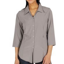 ExOfficio Kizmet Traveler Shirt - UPF 50+, 3/4 Sleeve (For Women) in Cement - Closeouts