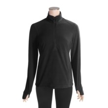 ExOfficio Migrator Zip Neck Shirt - Recycled Fleece, Long Sleeve (For Women) in Black - Closeouts