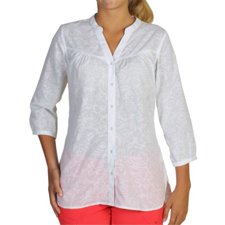 ExOfficio Next to Nothing Artisan Shirt 34 Sleeve For Women