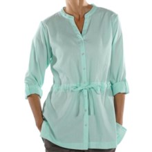 ExOfficio Next-to-Nothing Zigana Shirt - Long Sleeve (For Women) in Turquoise - Closeouts