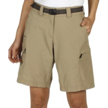 ExOfficio Nio Amphi Nylon Shorts - UPF 50+ (For Women) in Light Khaki - Closeouts