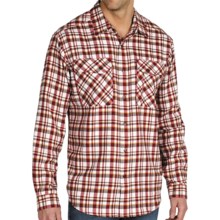 ExOfficio Roughian Plaid Flannel Shirt - Long Sleeve (For Men) in Dark Brick - Closeouts