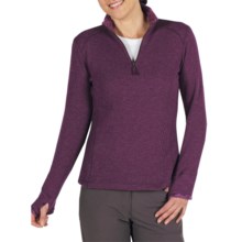 ExOfficio Roughian Sweater - Fleece-Lined, Zip Neck (For Women) in Plum - Closeouts