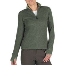 ExOfficio Roughian Sweater - Fleece-Lined, Zip Neck (For Women) in Rosemary - Closeouts