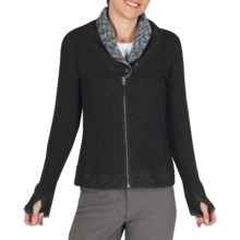 ExOfficio Roughian Sweater - Full Zip, Fleece-Lined (For Women) in Black - Closeouts