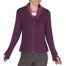 ExOfficio Roughian Sweater - Full Zip, Fleece-Lined (For Women) in Plum - Closeouts