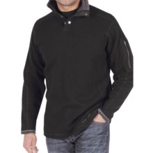 ExOfficio Roughian Sweater - Snap Front, Long Sleeve (For Men) in Black - Closeouts
