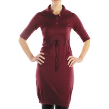 ExOfficio Senora Sweater Dress - Elbow Sleeve (For Women) in Wine - Closeouts