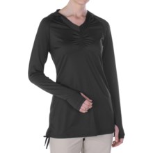 ExOfficio Sol Cool Hoodie Sweatshirt - UPF 50+ (For Women) in Black - Closeouts