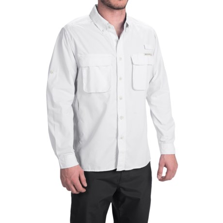 ExOfficio Solid Air Strip Shirt UPF 30+, Long Sleeve (For Men)
