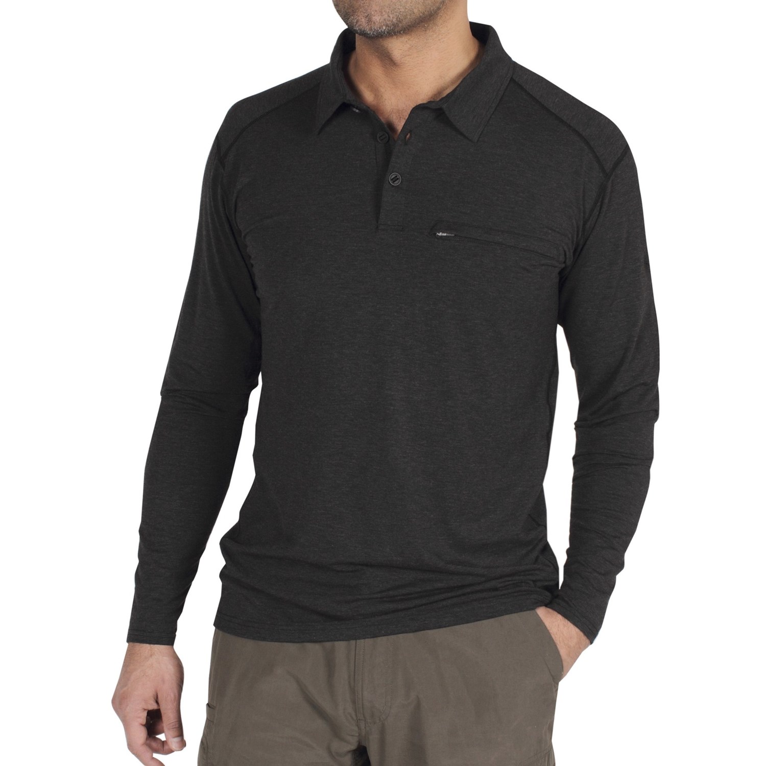 Long Sleeve Polo T Shirts Mens