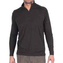 ExOfficio Teanaway Shirt - Zip Neck, Long Sleeve (For Men) in Black - Closeouts