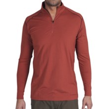 ExOfficio Teanaway Shirt - Zip Neck, Long Sleeve (For Men) in Brick - Closeouts