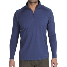 ExOfficio Teanaway Shirt - Zip Neck, Long Sleeve (For Men) in Ensign - Closeouts