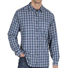 ExOfficio Trailing Off Micro Plaid Shirt - Long Sleeve (For Men) in Ensign - Closeouts