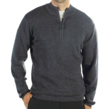 ExOfficio Venture Sweater - Merino Wool, Zip Neck (For Men) in Dark Charcoal - Closeouts
