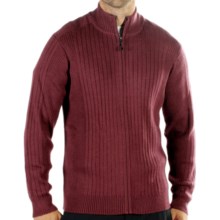 ExOfficio Venture Wool Cardigan Sweater - Merino Wool, Zip (For Men) in Wine - Closeouts