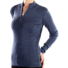 ExOfficio Venture Wool Sweater - Merino Wool (For Women) in Denim - Closeouts