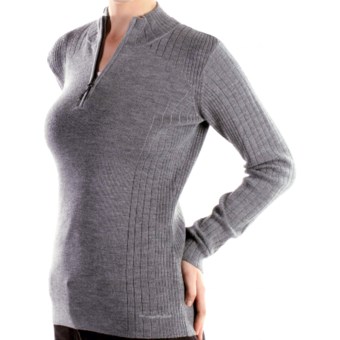 ExOfficio Venture Wool Sweater - Merino Wool (For Women) in Grey Heather