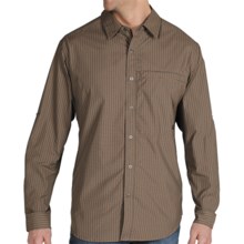 ExOffico Trip'r Check Shirt - UPF 30+, Roll-Up Long Sleeve (For Men) in Cigar - Closeouts