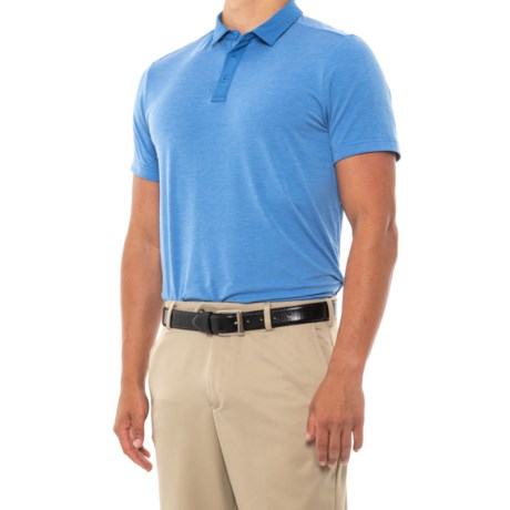 MPG Explore Polo Shirt - Short Sleeve (For Men) - HEATHER BLUE (M )