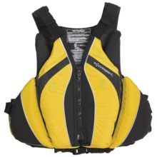 Extrasport Baja PFD Life Jacket - USCG Approved, Type III, PVC-Free (For Men) in Yellow - Closeouts