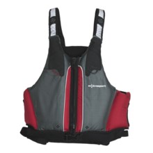 Extrasport Riptide PFD Life Jacket  - USCG Approved, Type III (For Men and Women) in Red/Dark Grey - Closeouts