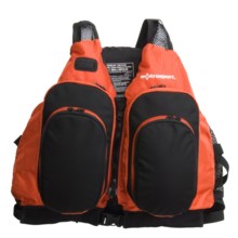 Extrasport Sturgeon PFD Life Jacket - USCG Approved, Type III (For Men and Women) in Orange/Black - Closeouts