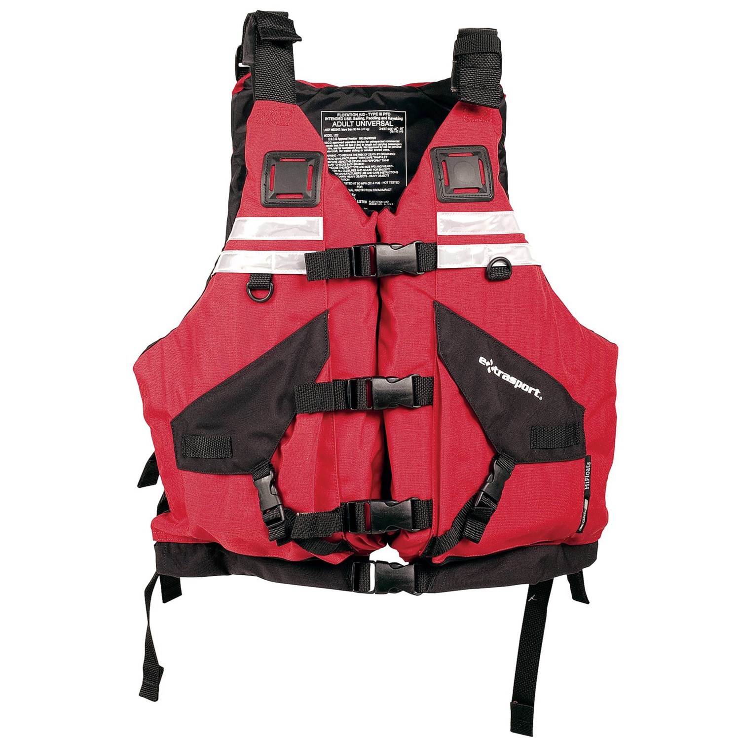 Extrasport U22 Universal HiFloat PFD Life Jacket USCGApproved, Type