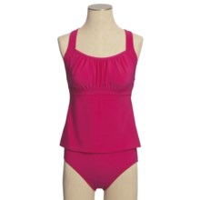 Faille Empire Tankini Swimsuit Top (For Women) in Bright Raspberry - 2nds