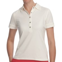 Fairway & Greene Claire Polo Shirt - Stretch Nylon, Short Sleeve (For Women) in Vanilla - Closeouts