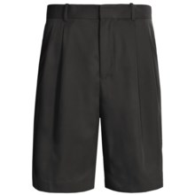 Fairway & Greene Cocona® Microfiber Shorts - Pleated (For Men) in Black - Closeouts