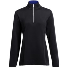 Fairway & Greene Maya Pullover - Zip Neck, Long Sleeve (For Women) in Black - Closeouts
