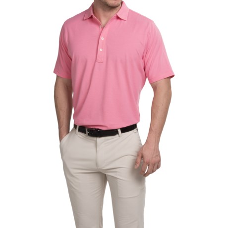 Fairway and Greene Natural Tech Pencil Stripe Polo Shirt Short Sleeve (For Men)