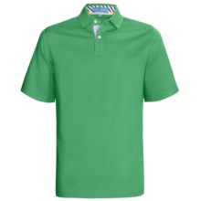 Fairway & Greene Pureformance Grenville Lisle Polo Shirt - Short Sleeve (For Men) in Kelly Green - Closeouts